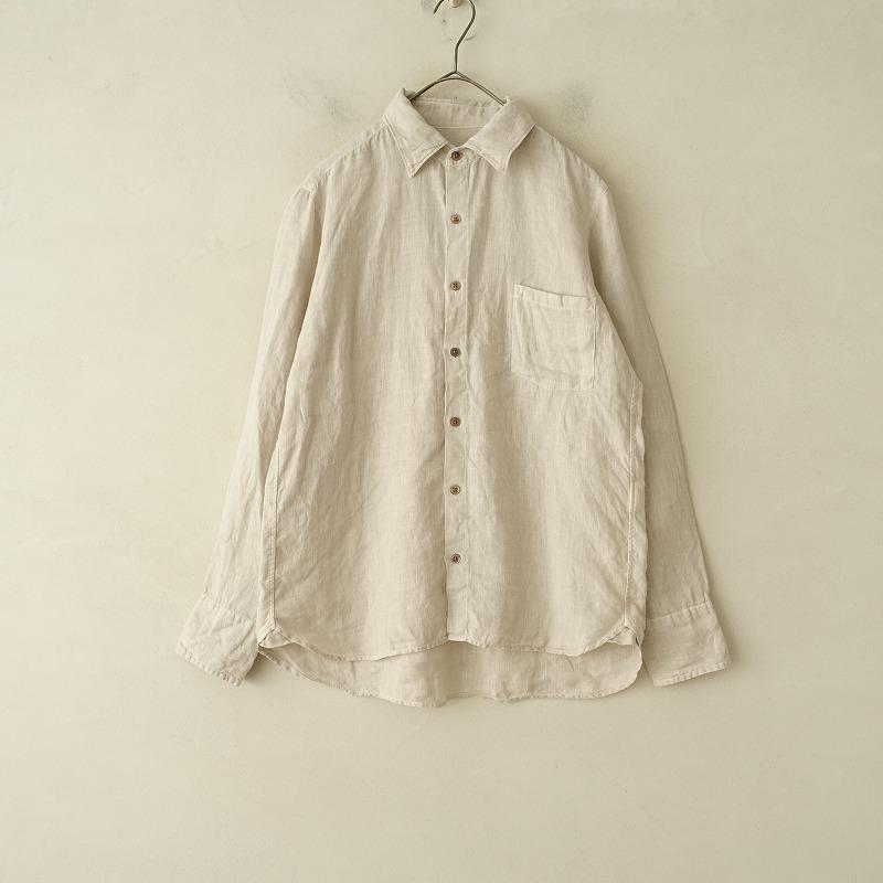 Vlas Blomme（ヴラスブラム） *リネンレギュラーカラー長袖シャツ*1 