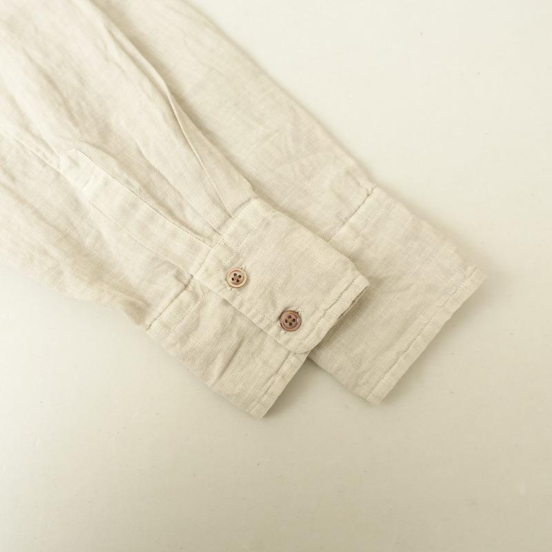 Vlas Blomme（ヴラスブラム） *リネンレギュラーカラー長袖シャツ*1 