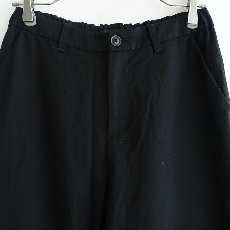 パドカレ　ブラック ウールパンツ pas de calais（パドカレ） 【定価2.2万】パドカレ *ウールブレンド