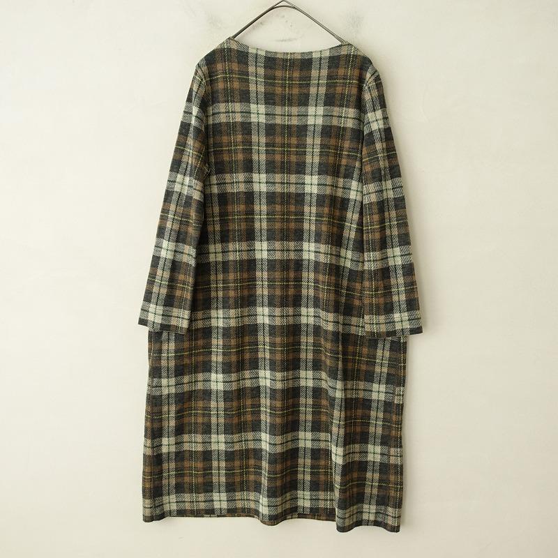 45R ジャージフラノの馬比古ワンピース チェック 【公式通販】