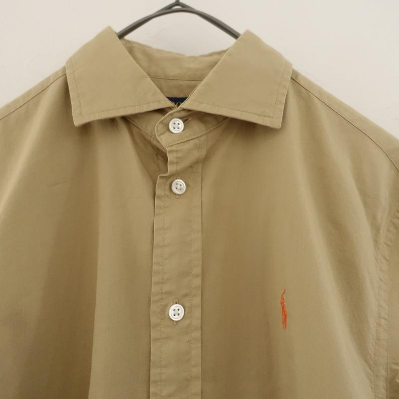 POLO RALPH LAUREN XSベージュ長袖シャツ 麻100% 楽天市場】ラルフローレン 100% リネン サファリ シャツ