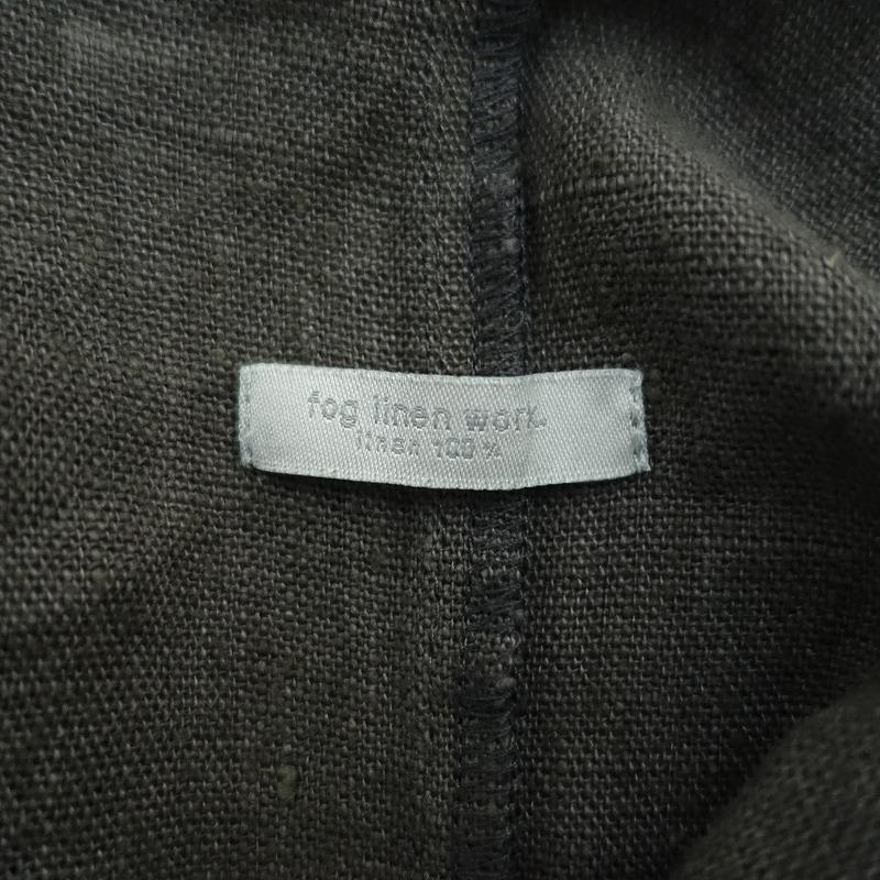 フォグリネンワーク fog linen work *リネンエプロンワンピース