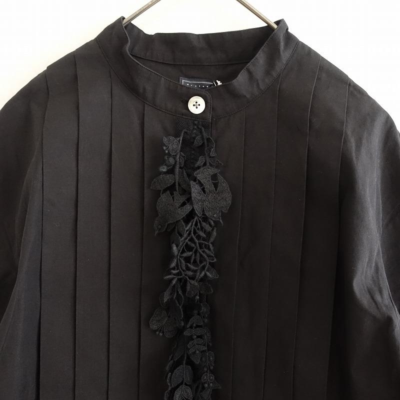 ミナペルホネン　ワンピース　シルクブラック 定価7.1万】ミナペルホネン mina perhonen calmシルクウール