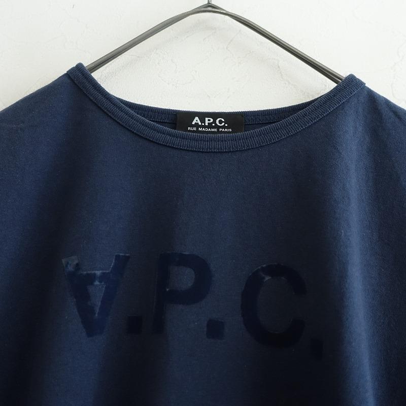 A.P.C.（アーペーセー） *コットンロゴプリント半袖Tシャツ*M
