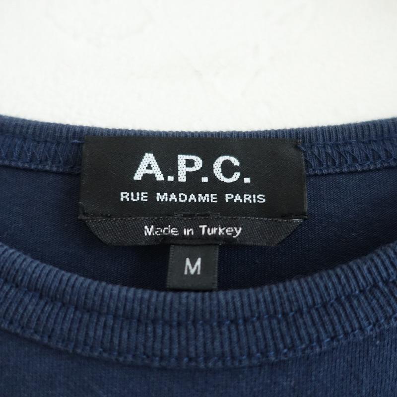 A.P.C.（アーペーセー） *コットンロゴプリント半袖Tシャツ*M