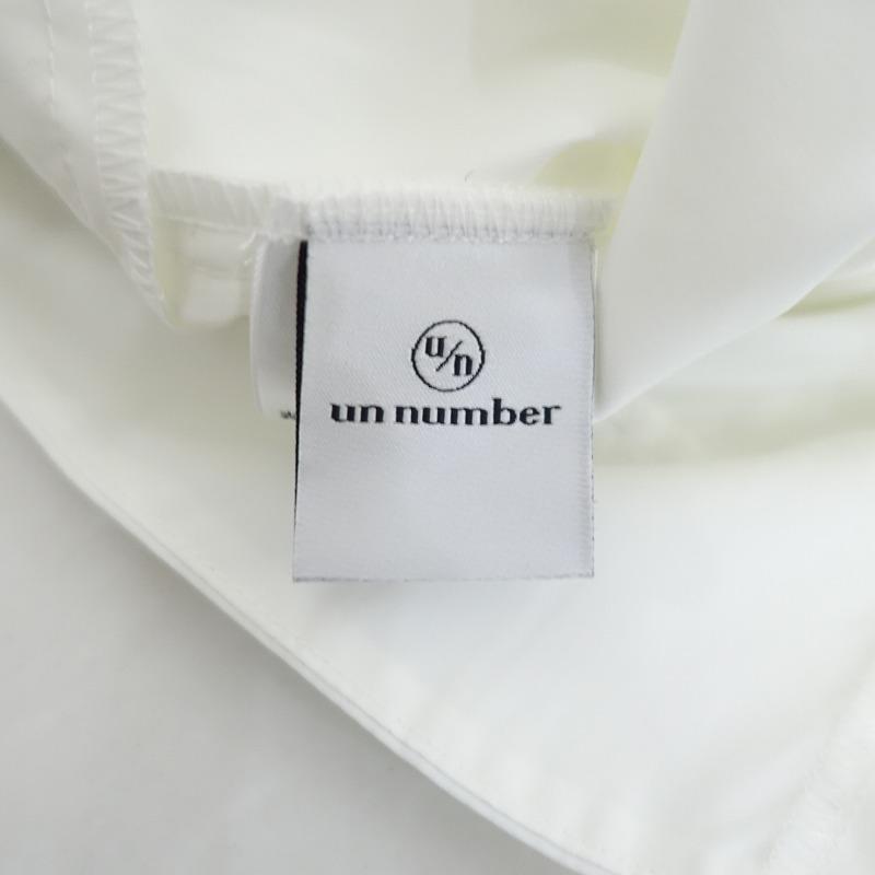 美品】アンナンバー un number *ハイネックシャツ*Fオフホワイト
