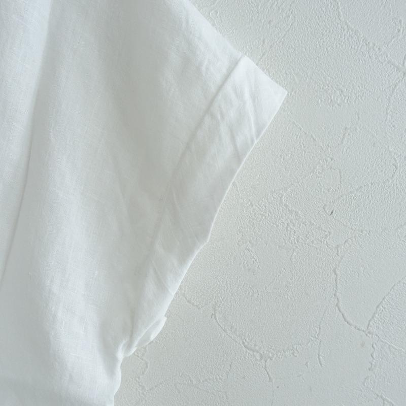 evam eva（エヴァムエヴァ） *water linen V neck pullover リネン
