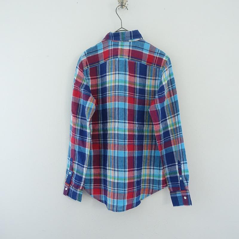 ポロラルフローレン Polo Ralph Lauren *リネンマドラスチェック長袖