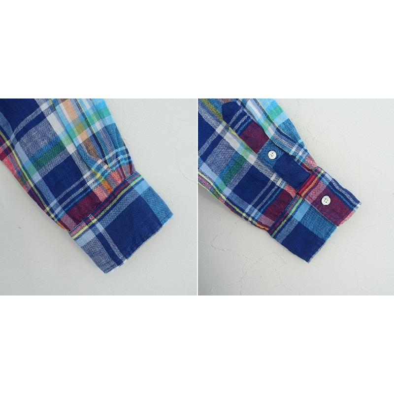 ポロラルフローレン Polo Ralph Lauren *リネンマドラスチェック長袖