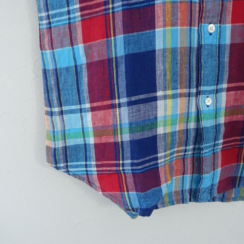 ポロラルフローレン Polo Ralph Lauren *リネンマドラスチェック長袖