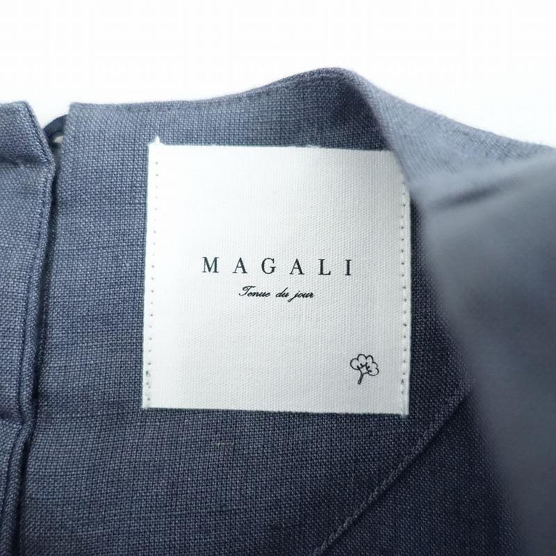 MAGALI 【美品】マガリ *リネンパフスリーブブラウス*プル