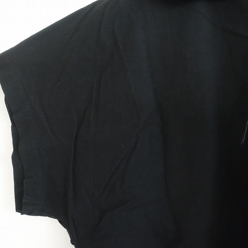 ネストローブ nest robe 長袖 ブラウス ブラック nest Robe(ネストローブ) 24AWリネンシアーフリルブラウス01243