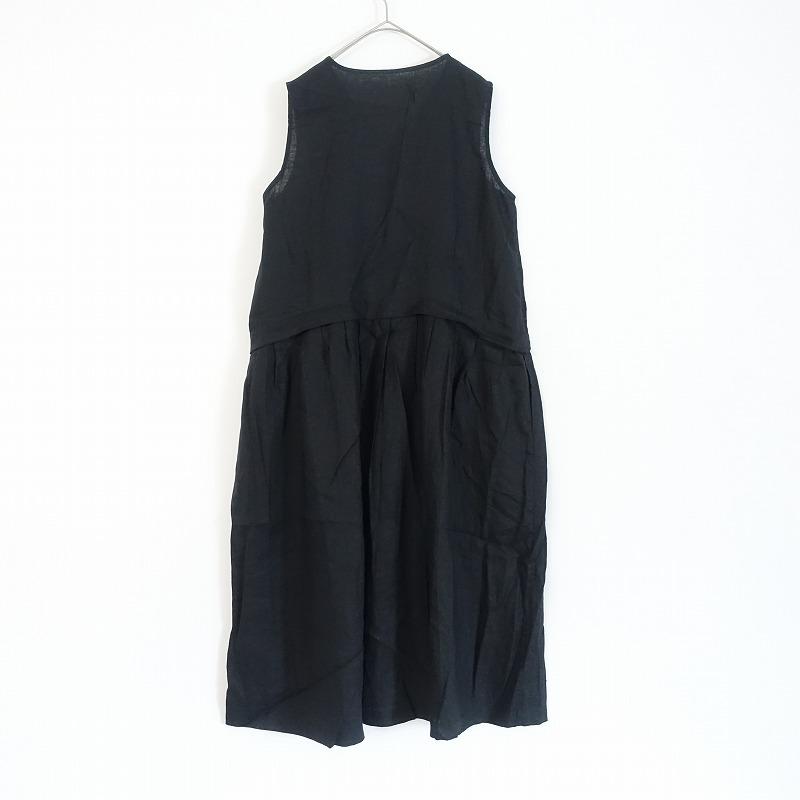【新品・未使用】ゼラールスポーツ　麻100%ワンピース 3枚セット 13AR 美品】ゼラールスポーツ Zelal sports *リネンVネック前開きワンピース