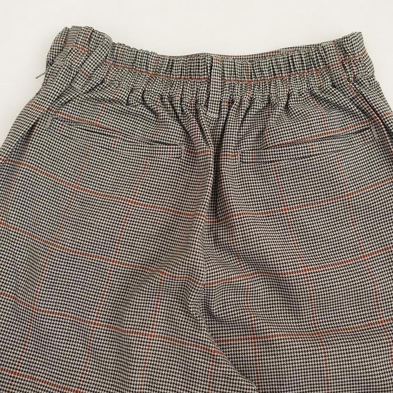 ハグオーワー Hug O War *グレンチェックワイドパンツ*1ボトムスタック  