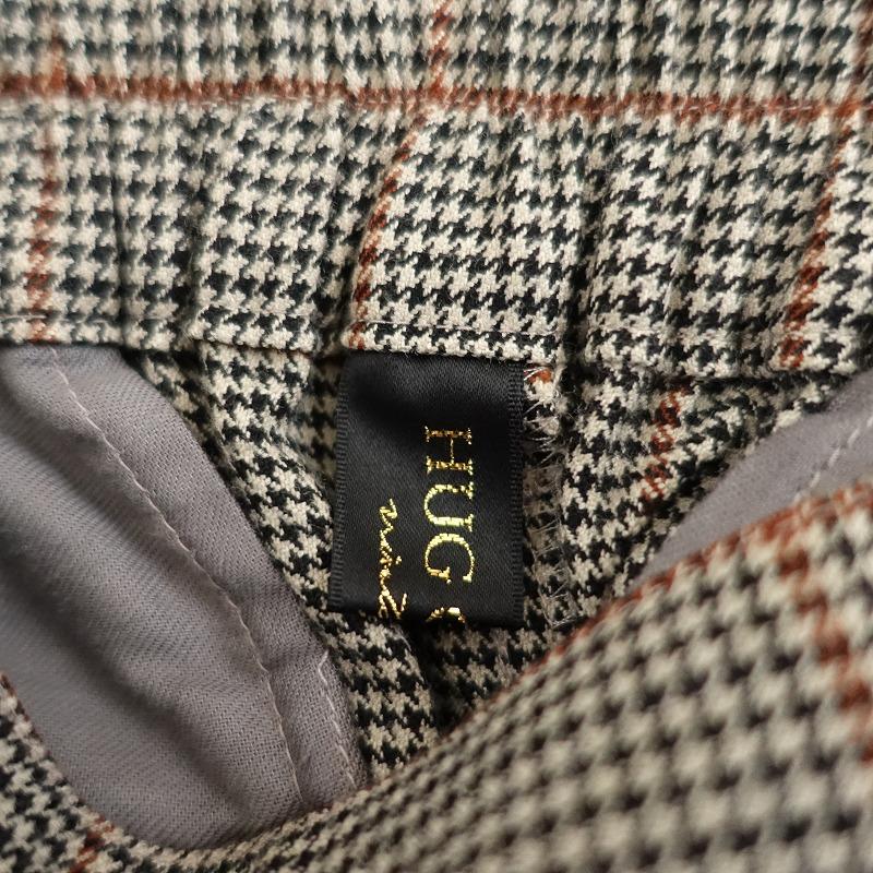 ハグオーワー Hug O War *グレンチェックワイドパンツ*1ボトムスタック  