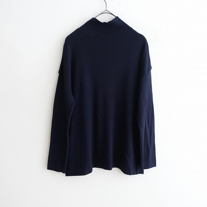 OUR 洗えるきれいめタートルニット 　　試着のみ　ネイビー 定価1.4万】アワーホームOURHOME *洗えるきれいめタートルニット
