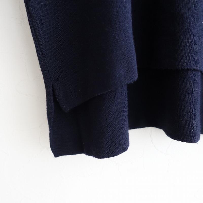 OUR 洗えるきれいめタートルニット 　　試着のみ　ネイビー 定価1.4万】アワーホームOURHOME *洗えるきれいめタートルニット