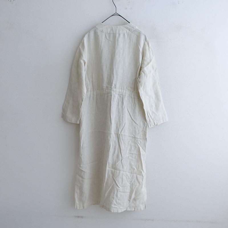 未使用　evam eva コットンリネンドロップポケットローブ　カーディガン evam eva(エヴァム エヴァ) コットンリネン ドロップポケット