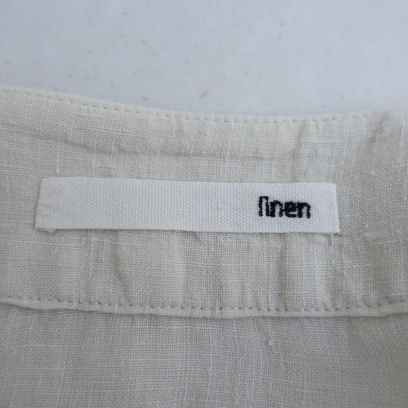 evam eva エヴァムエヴァ *リネン羽織りワンピース*ローブ麻