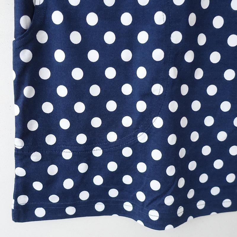 美品】マリメッコ marimekko *ドットプリントカットソーチュニック*S