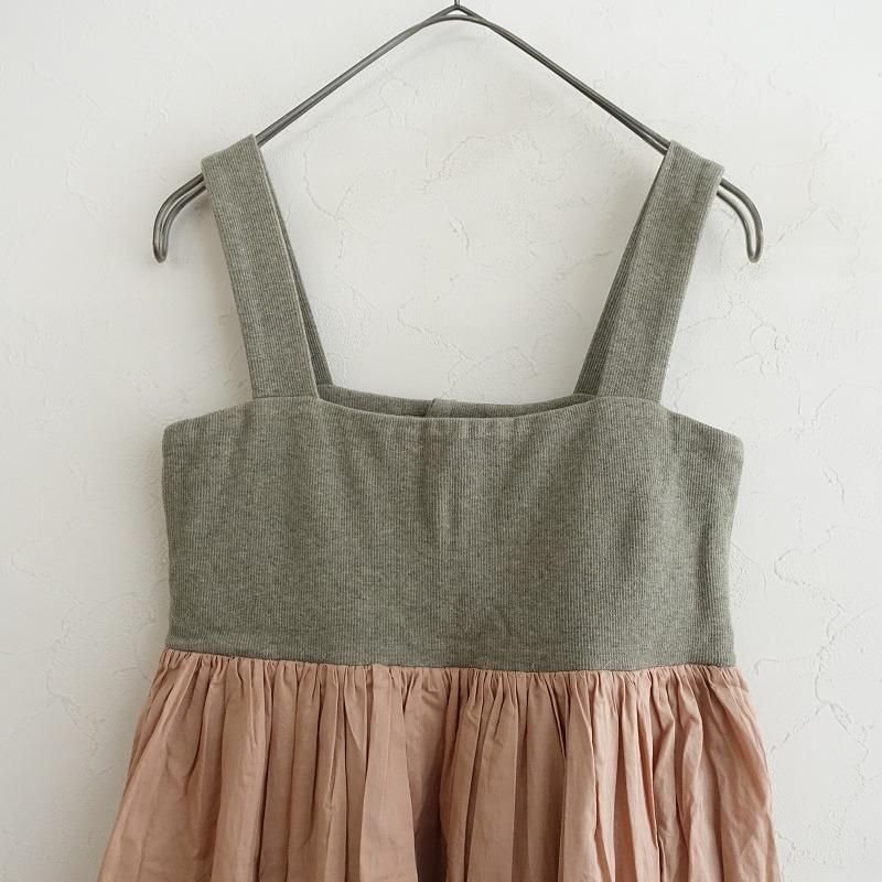 nanadecor ナナデコール　ピンク×グレー　ワンピース ワンピース nanadecor(ナナデェコール)｜KOワイドワンピースリバティペイズリー