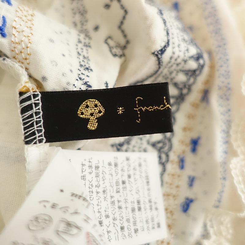 未使用美品　フランシュリッペ　総刺繍半袖シャツ franchelippee（フランシュリッペ） *レース刺しゅう半袖カットソー*M
