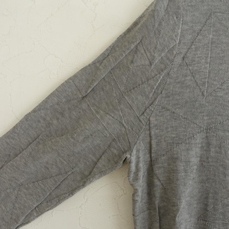 minä perhonen グレー 長袖 インナー mina perhonen 【定価4.8万】ミナペルホネン *perhonen puzzle