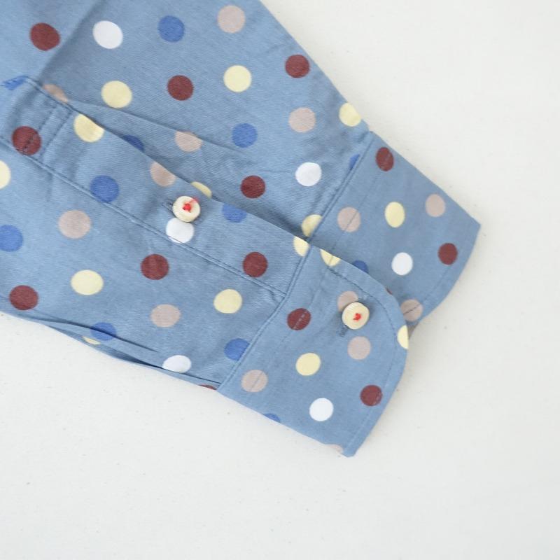 河谷シャツ KAWATANI SHIRT *コットン総柄プリント長袖シャツ*XL