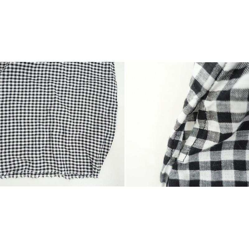 ダニエラグレジス DANIELA GREGIS *リネンギンガムチェックスキッパーワンピース*ロングドレス麻Aライン(1-2509-160)【01J52】_6