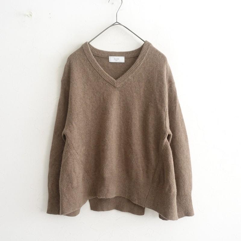SLOBE IENA（スローブイエナ） *カシミヤブレンドVネックニットプル