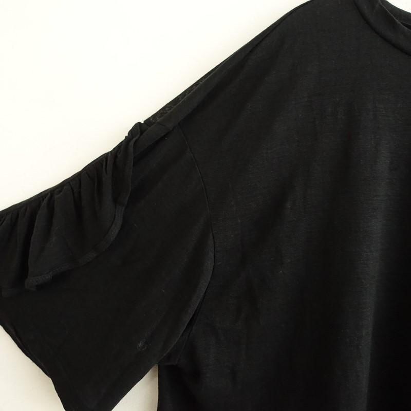 【美品】mina perhonen ミナペルホネン カットソー ブラック　38 mina perhonen（ミナペルホネン） 【定価2.7万】ミナペルホネン