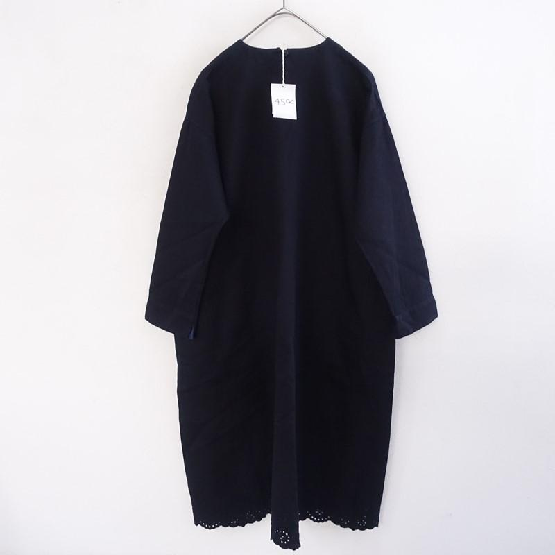 45アールピーエム R45RPM *藍納戸の栗サテンカットワーク馬ドレス*0