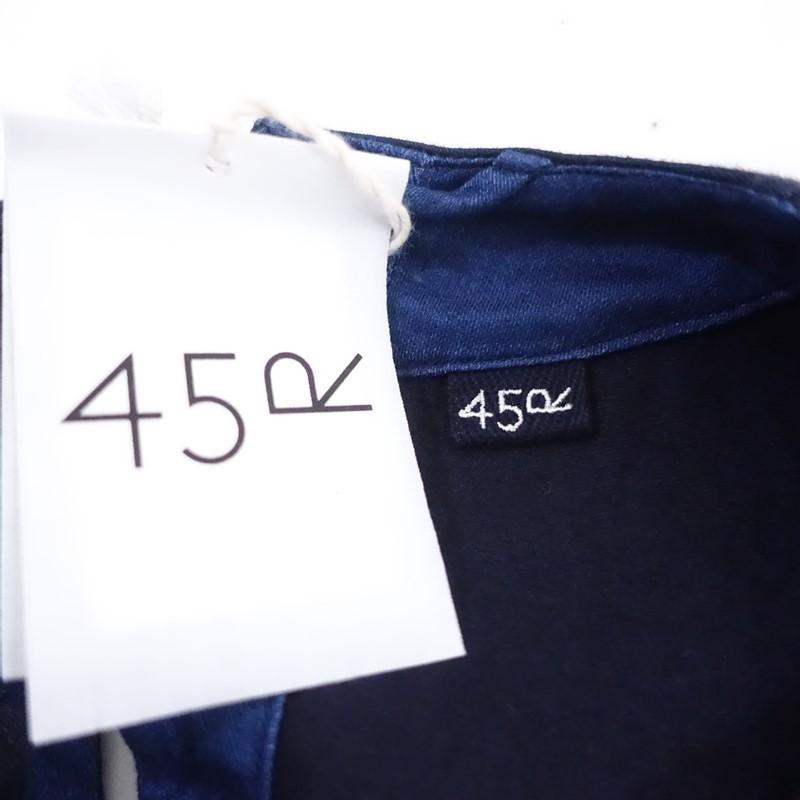 45アールピーエム R45RPM *藍納戸の栗サテンカットワーク馬ドレス*0