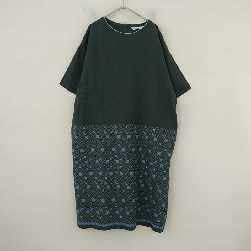 【ミナペルホネン】美品 piha ワンピース 花柄刺繍 カットワーク フリル袖 ミナペルホネン】美品 piha ワンピース 花柄刺繍 カットワーク フリル