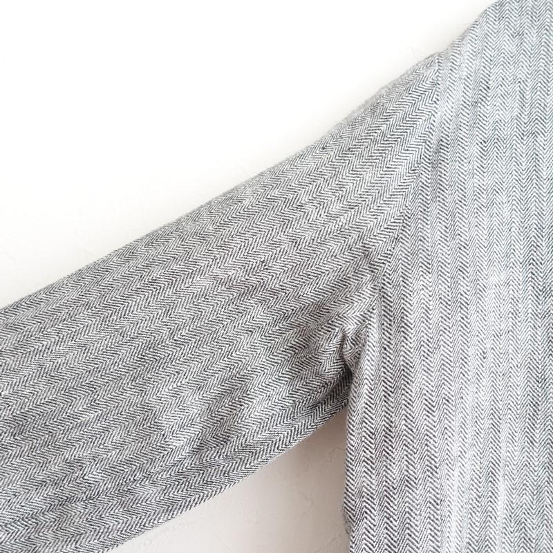 フォグリネンワーク fog linen work *ヘリンボーンワンピース*リネン麻