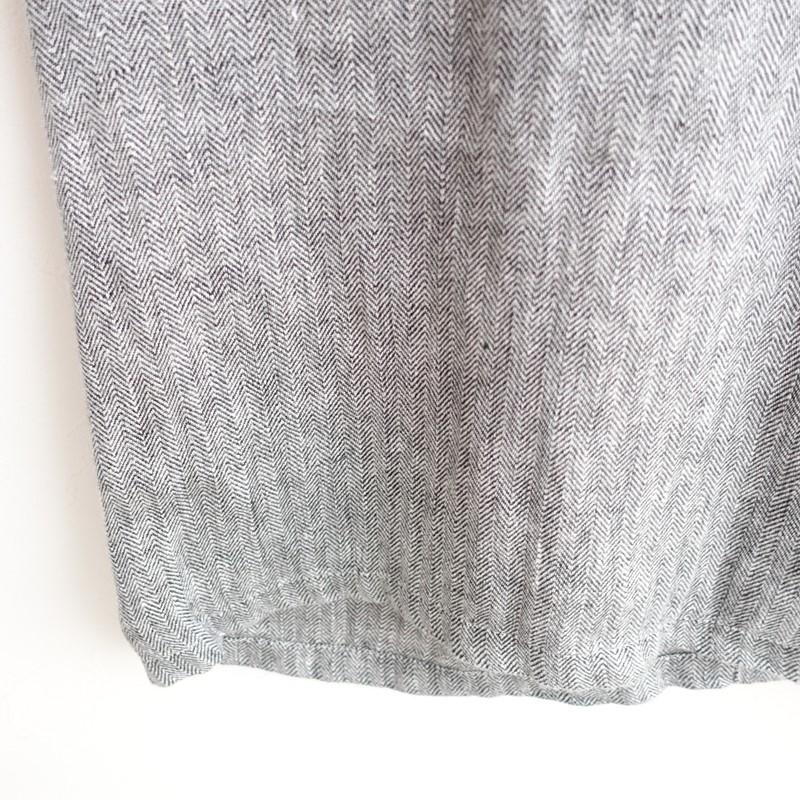 フォグリネンワーク fog linen work *ヘリンボーンワンピース*リネン麻