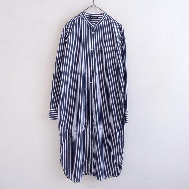 美品/定価1.8万】アワーホームOURHOME *播州織のベーシックシャツ*F