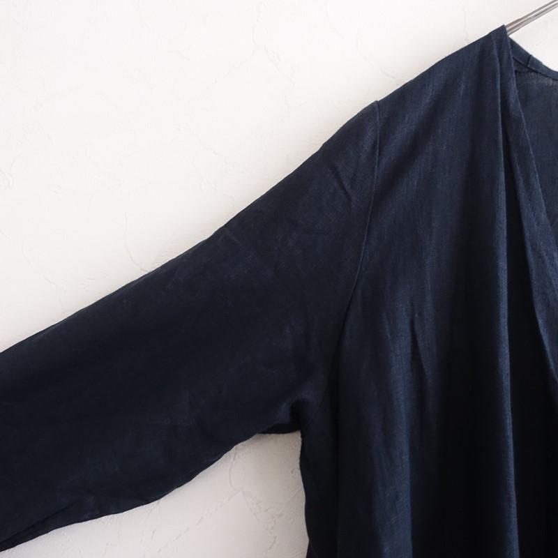 フォグリネンワーク FLW *リネンカシュクールワンピース*前合わせ