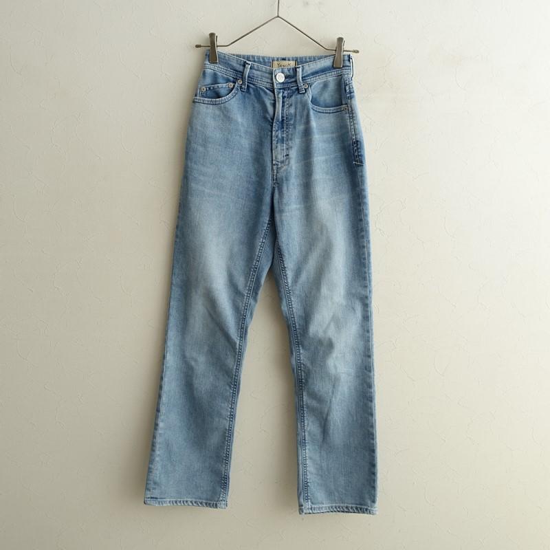 YANUK（ヤヌーク） *LOUISE スリムストレートデニムパンツ*22コットン