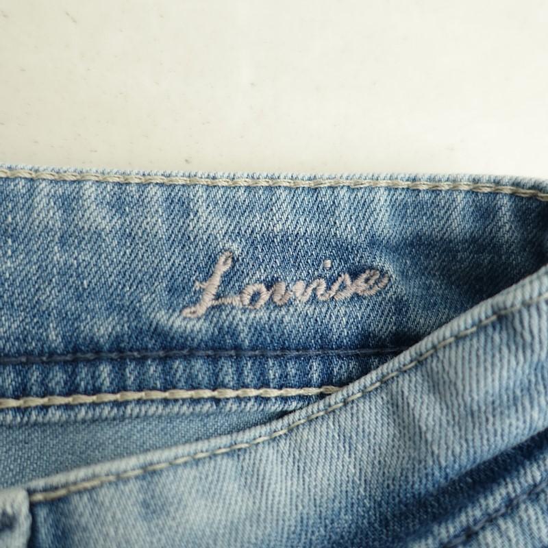 YANUK（ヤヌーク） *LOUISE スリムストレートデニムパンツ*22コットン