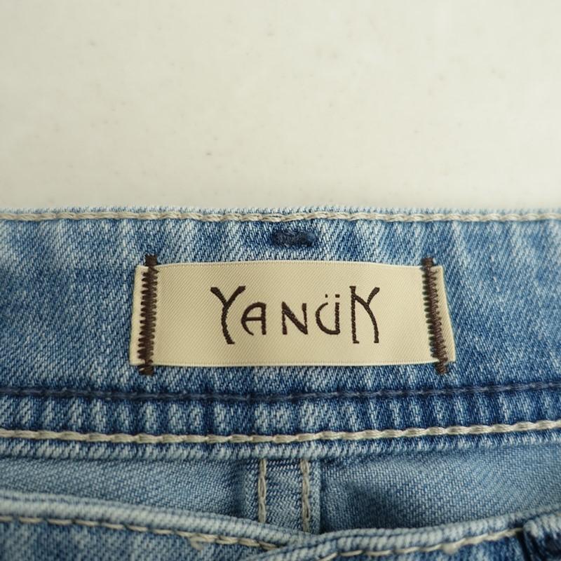【新品タグ付き】ヤヌークLOUISE サイズ22 UFG YANUK（ヤヌーク） *LOUISE スリムストレートデニムパンツ*22コットン