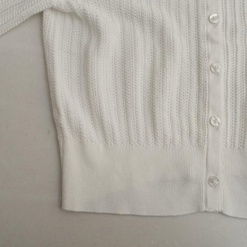 BROOKS BROTHERS（ブルックスブラザーズ） *コットン透かし編みニット 