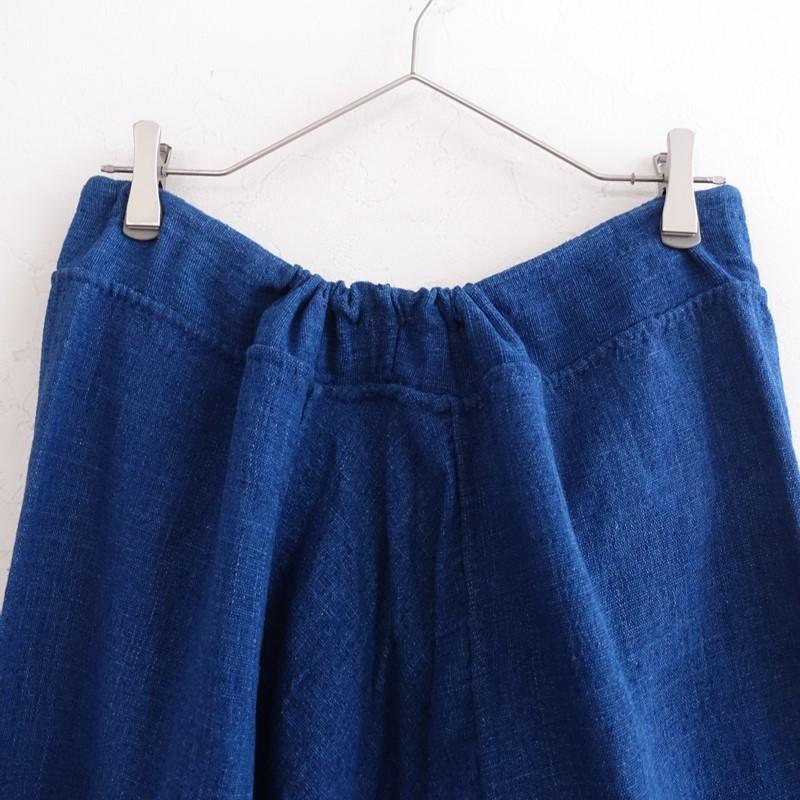 えみおわす *草木染めサルエルワイドパンツ*ボトムス紺ネイビー