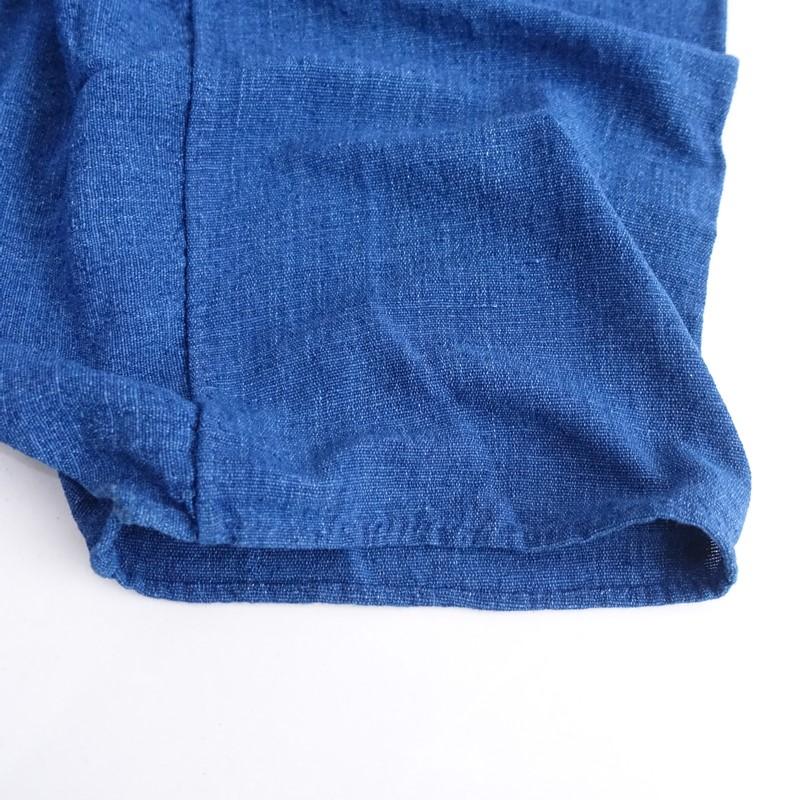 えみおわす *草木染めサルエルワイドパンツ*ボトムス紺ネイビー