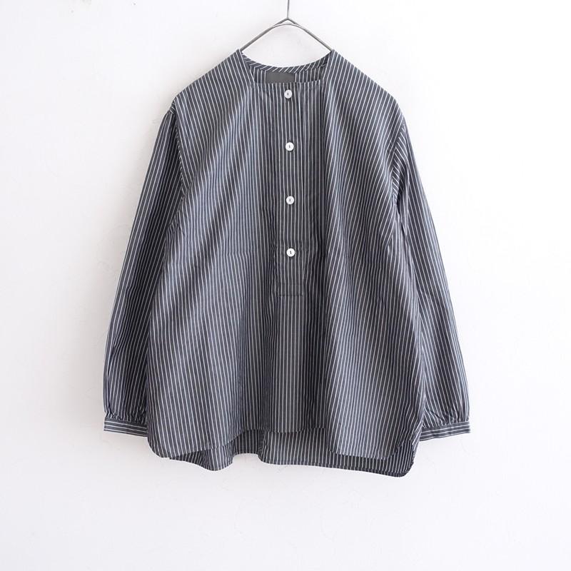 TANDEY オローネ *コットンストライププルオーバーシャツ*スクエア 