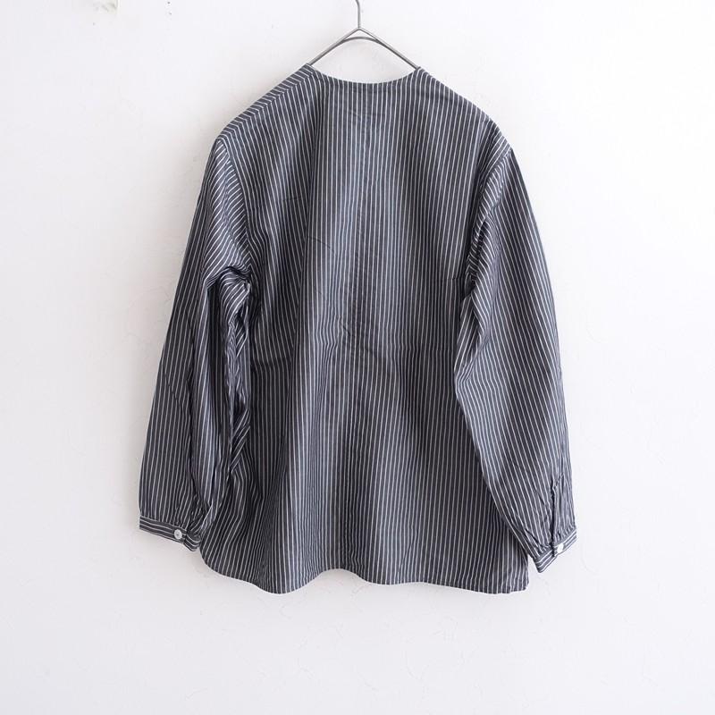 TANDEY オローネ *コットンストライププルオーバーシャツ*スクエア 
