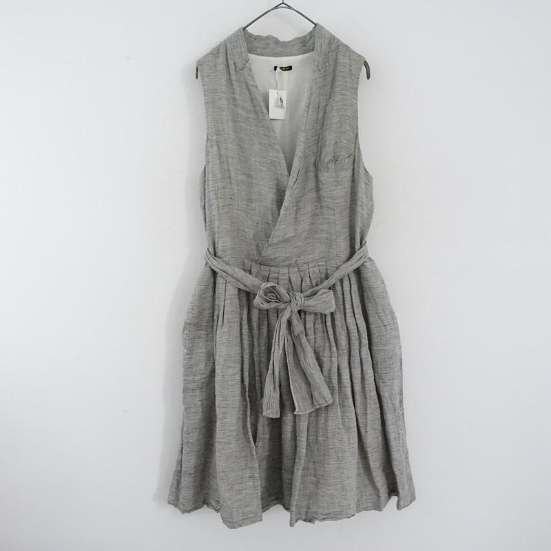 【R&D.M.Co- 】オールドマンズテーラーリネンワンピース R&D.M.Co- オールドマンズテーラー リネン ギャザー ノースリーブ