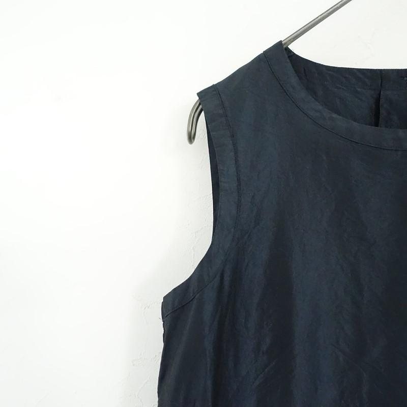 n100（エヌワンハンドレッド） *シルクノースリーブワンピース*34 