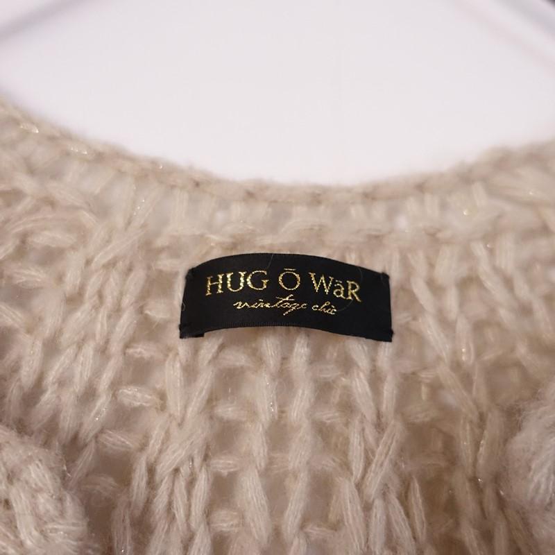 Hug o war（ハグオーワー） *ハンドニットラメ入りニットカーディガン