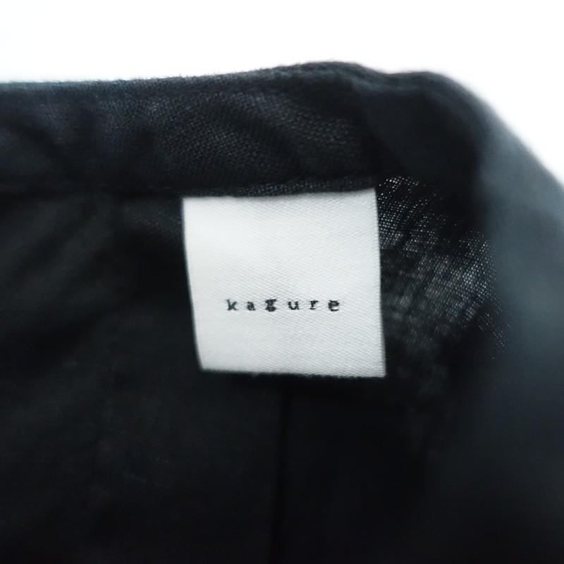 かぐれ 【2024SS/定価1.5万】かぐれ kagure *リネンクルーネックプル